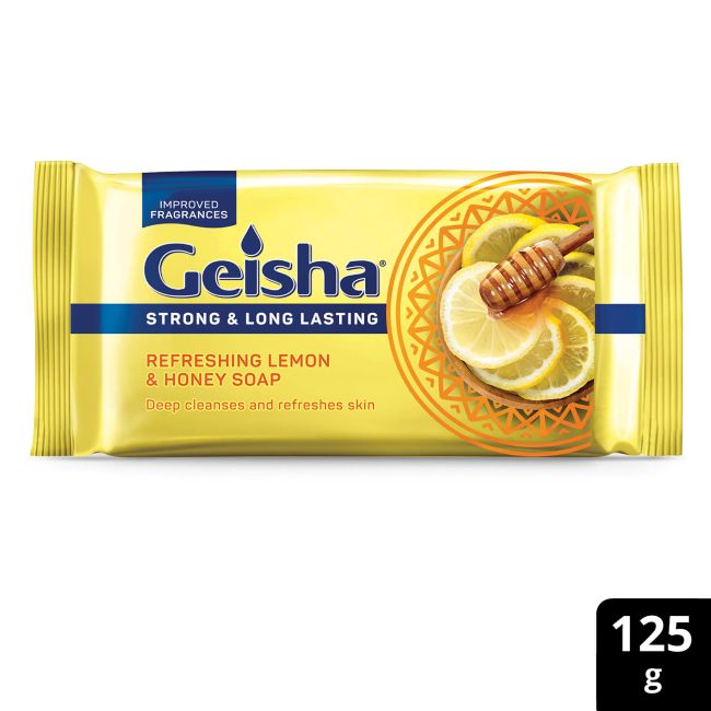 Geisha Long Lasting Soap Lemon and Honey 125g